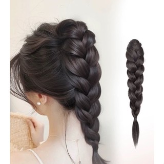 Ngoạm Tết Bản To Dài 35cm, Tóc Giả Bện Đuôi Ngựa Phong Cách Trung Hoa TocBongBenh
