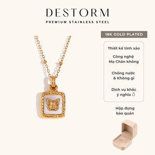  Dây chuyền nam/nữ mạ vàng 18K Destorm, Vòng cổ nữ thiết kế chống nước và tặng hộp bảo quản - N251