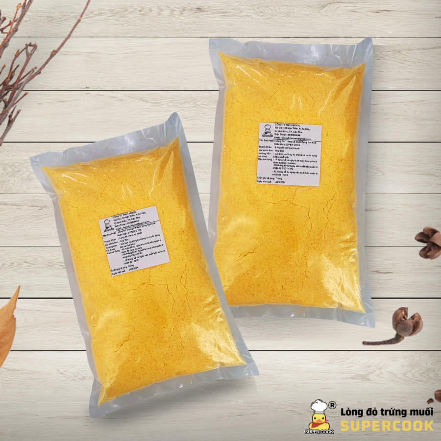 Supercook Bột Lòng Đỏ Trứng Muối Sấy Khô – Topping Bánh, Đồ Chiên, Hải Sản
