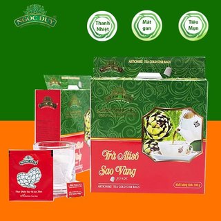 [freeship 99k toàn quốc trà atiso time hộp đỏ 50 túi lọc