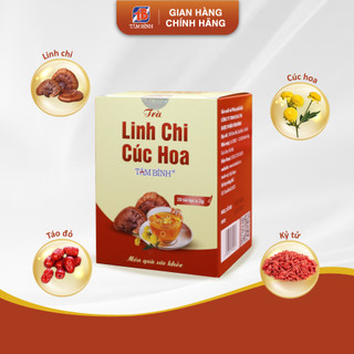 Trà Linh chi cúc hoa Tâm Bình - Mát gan, giảm căng thẳng, stress, an thần, ngủ ngon