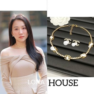 Sét trang sức CN đính đá nhiều charm vòng cổ và khuyên tai xinh cao cấp sang chảnh Shop trang nemo