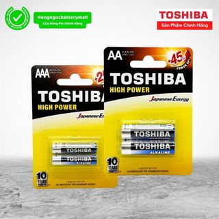 Pin aa và pin aaa toshiba high power alkaline 1,5v - hàng chính hãng