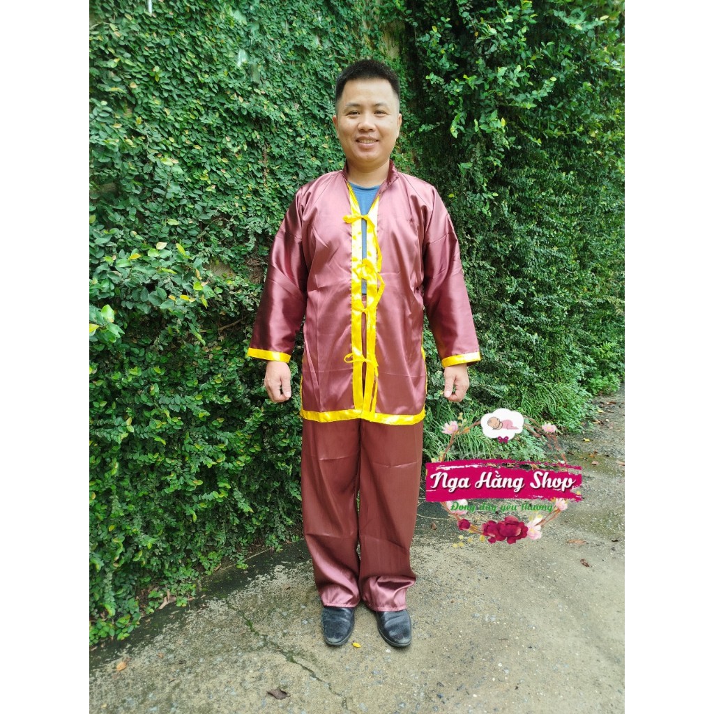 Sỉ hàng trung thu, quần áo hóa trang chú cuội, bộ quần áo chú cuội, chú tễu dành cho người lớn vui T