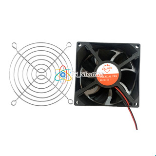 Quạt tản nhiệt 8x8cm 12V 24V, lưới quạt tản nhiệt tùy chọn