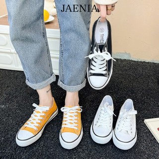 Giày thể thao nữ đi học sneaker độn đế giá rẻ trắng JAENIA G001