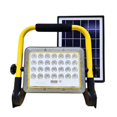 Bộ Đèn LED Pha NLMT Di Động Năng Lượng Mặt Trời Điện Quang Công Suất 60W - 100W Ánh Sáng Trắng (800lm, Chống Nước IP65)