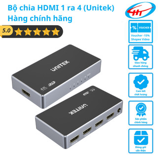 Bộ chia hdmi 1 ra 4 - hàng chính hãng