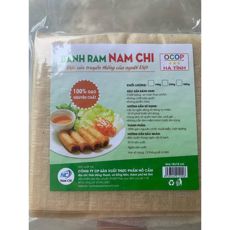 Vỏ ram Hà Tĩnh (Bánh đa nem Nam Chi)
