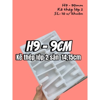  Khuôn nhựa đúc con kê bê tông H9  90mm  dùng kê thép sàn lớp trên khi đổ bê tông siêu bền chất lượng 
