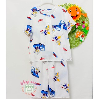 [28-33kg] Bộ tole quần dài tay ngắn bé trai size M 28-33kg