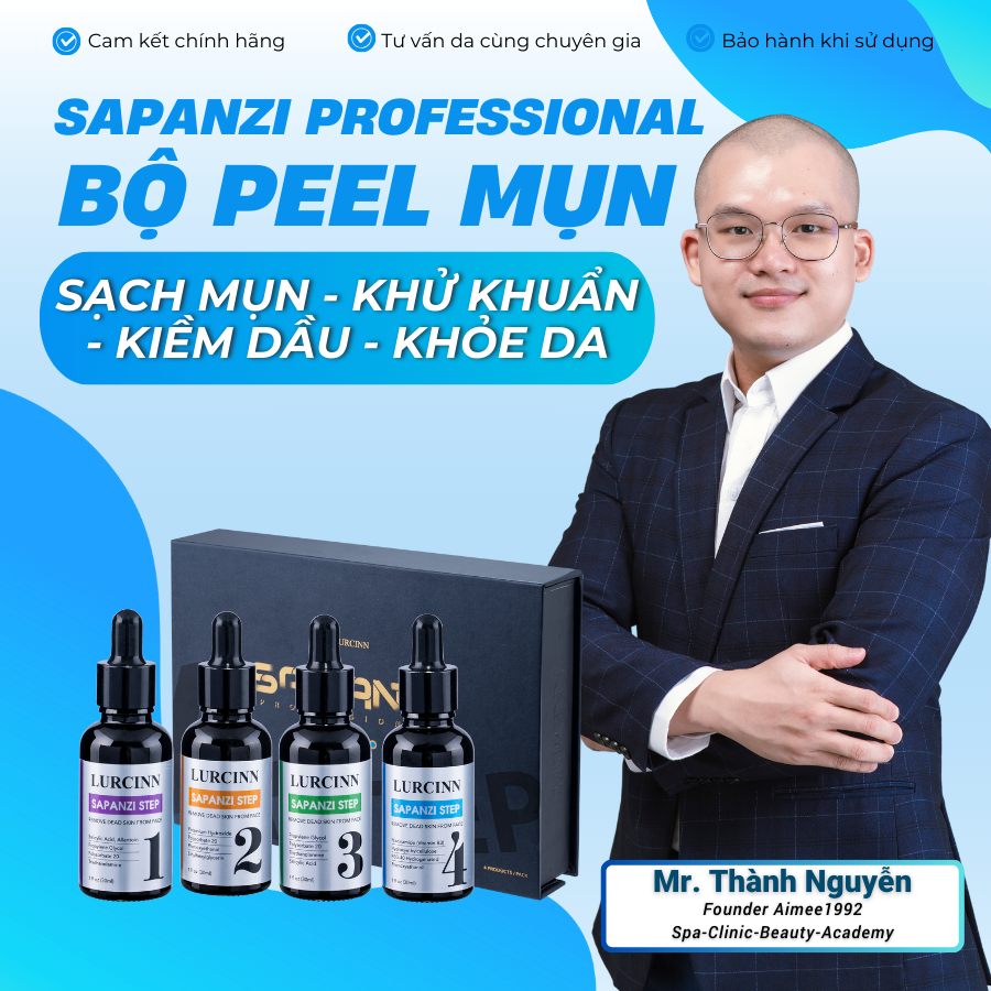 Bộ Peel mụn tại NHÀ Lurcinn Sapanzi Professional 120ml [Aimee1992]