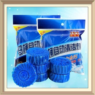 Combo 10 viên tẩy bồn cầu diệt vi khuẩn khử mùi hôi, viên thả toilet xanh 500g tẩy sạch vết mảng bám bẩn nhà vệ sinh