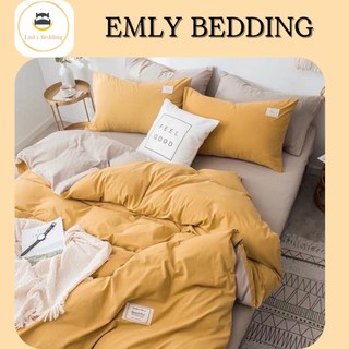 Trọn bộ chăn ga gối cotton tici nhập khẩu phong cách hàn quốc