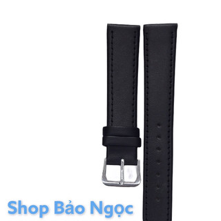 GIÁ ĐỘC NHẤT Dây da đồng hồ nam nữ màu đen trơn các size 8-10-12-14-16-18-20-22-24 (MĐ)