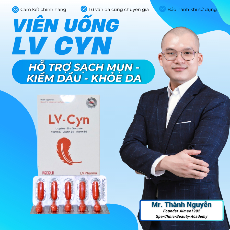 Viên uống LV CYN hỗ trợ Đẹp da - Đẹp móng - Đẹp tóc Hộp 60 viên [Aimee1992]