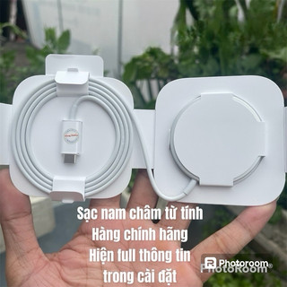 Sạc nam châm sạc nhanh 15w, hút nam châm cực mạnh, chuẩn chính hãng