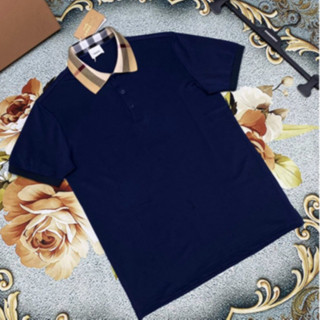 Áo polo BBR phối cổ be sọc đỏ hoạ tiết trơn đơn giản - Áo polo nam hàng siêu cấp phong cách basic New 2024