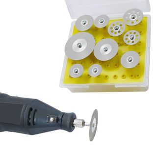 Hộp 10 dĩa cắt mini chân cán 3mm - đĩa cắt kim cương