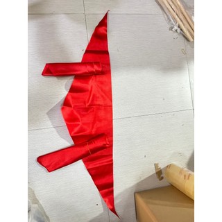 Khăn quàng đỏ học sinh vải phi bóng (phi 1m2)