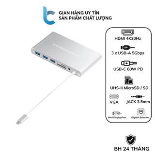 Cổng chuyển/hub usb typec 11in1 hyperdrive ultimate