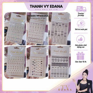 Hình dán stick hiệu trang trí nail