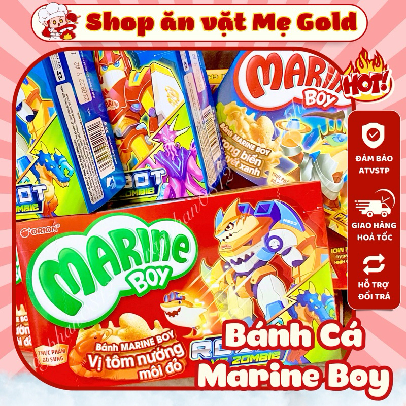 Bánh cá Marine Boy Orion, snack bim cá ăn liền các vị (hộp 35g)