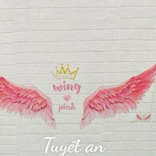 Decal dán tường mẫu đôi cánh thiên thần ( kèm kích thước va ảnh thật)