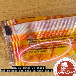 Kẹo dẻo Hamburger xiên que (gói 12g)