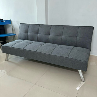 Sofa Bed Cao Cấp Hàng Đạt Chuẩn Xuất Khẩu - Sofa Giường Vải Bố Màu Xám Chân Kim Loại