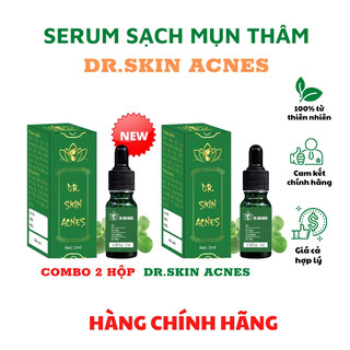Dr Skinacnes 2 hộp serum sạch bay mụn mờ thâm sẹo thu nhỏ lỗ chân lông dưỡng da làm đẹp da sạch mụn