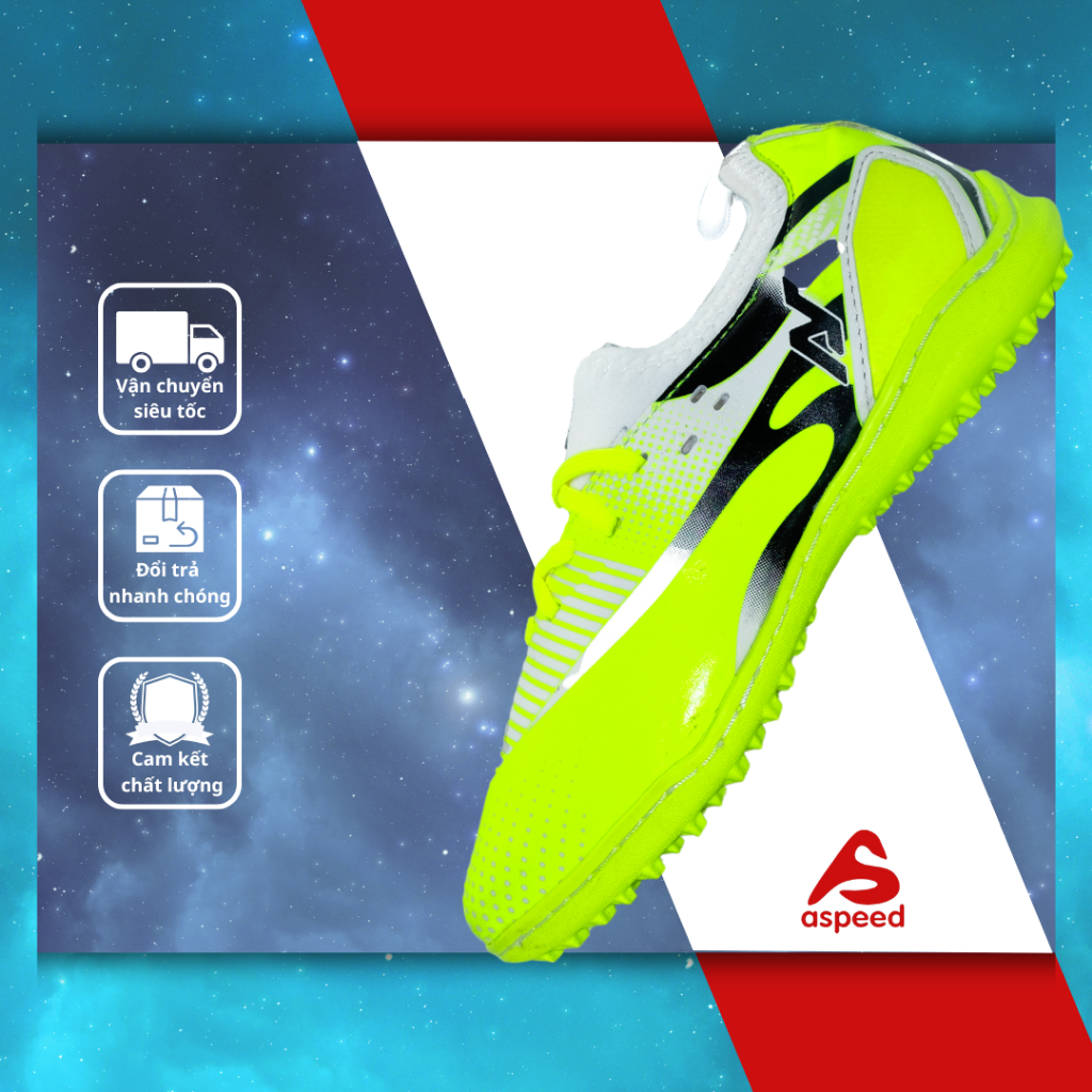Giày Đá Bóng Trẻ Em Aspeed Gavie X1.3 Messi, Giày Đinh Đá Sân Cỏ Nhân Tạo Độ Bền Cao Chống Mài Mòn_G