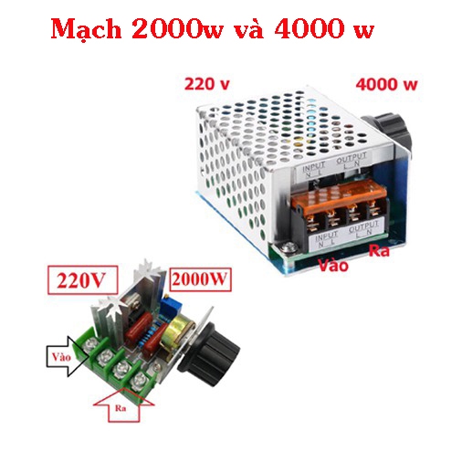 Mạch Dimmer 2000w -  4000 w - 220v