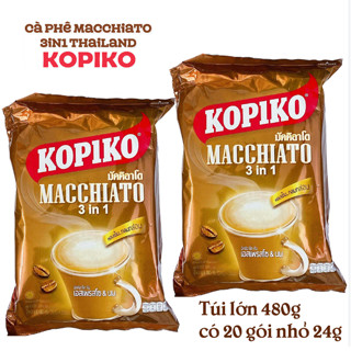 Cà phê Kopiko Macchiato 3in1 Thái Lan Bịch 20 Gói thơm ngon