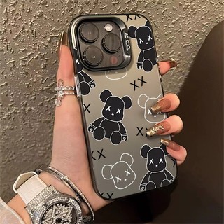 Ốp iPhone Bảo Vệ Camera in hình Kaws Gấu Bearbrick Cho Iphone 15 14 13 12 11 Pro Max X XsMax Xr Se 2020 8 7 Plus