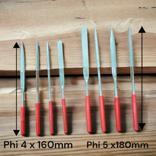 Dũa mài hợp kim loại tốt dài 160mm - 180mm, tròn, dẹt, tam giác, lòng mo
