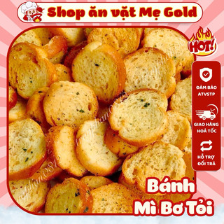 Bánh mì bơ tỏi sấy mật ong, bánh mì mật ong sấy giòn (gói 200g)