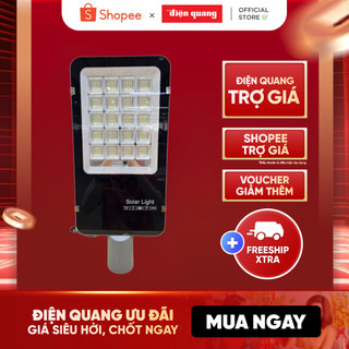  Bộ Đèn Đường Led Solar Năng Lượng Mặt Trời Siêu Sáng ECO SCD03 400W 6500K  thân nhôm IP65 tấm pin rời  