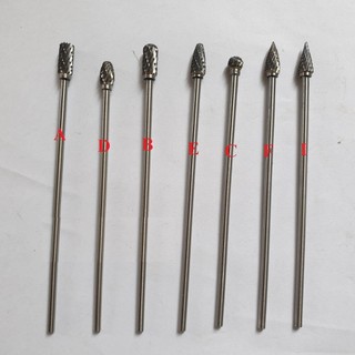 mũi mài khắc hợp kim trục 3mm siêu dài 10cm - mũi khắc gỗ loại dài - mũi doa dài