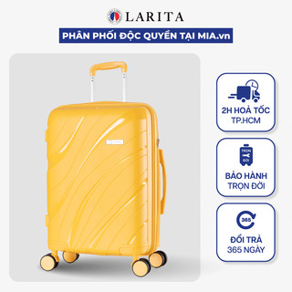 Vali kéo du lịch miavn larita lina size 20/24 nhựa pp hạn chế va đập tốt - bảo hành trọn đời