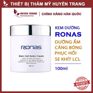 Kem Dưỡng Ẩm Tế Bào Gốc RONAS Hàn Quốc: Căng Bóng, Phục Hồi, Tái Tạo Da, Se Khít Lỗ Chân Lông