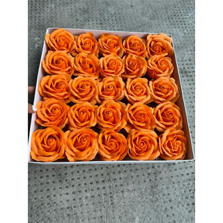 [ H305 ] ( Hộp 25 bông  ) Hộp Hoa sáp thơm 5 lớp, hoa 5 lớp cánh tròn