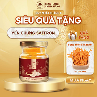 Tổ yến sào chưng sẵn saffron 35% yến tươi/ hũ 70ml- quà tặng, quà biếu tết - ngự cung yến