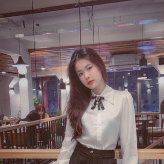 Áo sơ mi lụa CÔNG SỞ dài tay BỒNG Trắng