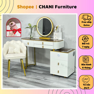  Bàn trang điểm thông minh có đèn led có sạc không dây cao cấp loa bluetooth không dây TN02 