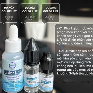 Dung dịch Color lift chai 5ml/ Dung dịch xóa xăm