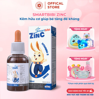 Smartbibi Zinc.Bổ Sung Siro Kẽm Tăng Đề Kháng,Bé Biếng Ăn,Tiêu Hóa Kém,Tiêu Chảy