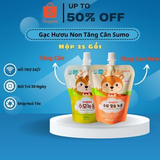 Gạc Hươu Non Tăng Cân Sumo Cải Thiện Ăn Ngon Ngủ Ngon Giúp Tiêu Hoá Tốt - 25 Gói