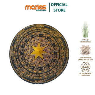 Nón cỏ bàng maries bst trống đồng