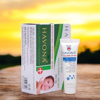 HAVONA 10G (E19 HỘP XANH LÁ) - KEM CHẤM MỤN THÂM